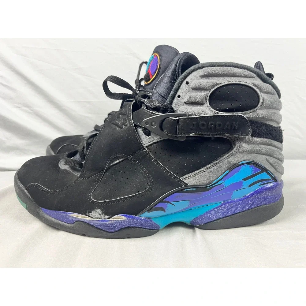 Air Jordan 8 Retro Aqua 2015 Mens Size 14 Black Bright Concord 305381-025 Retro